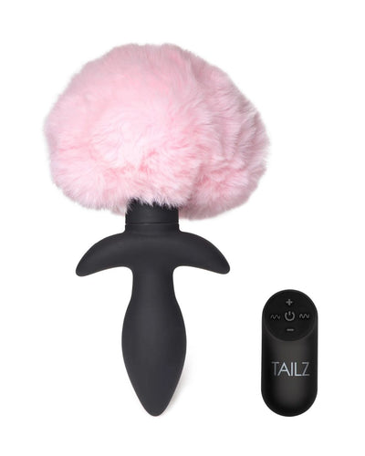 Plug anal vibrador de cola de conejito