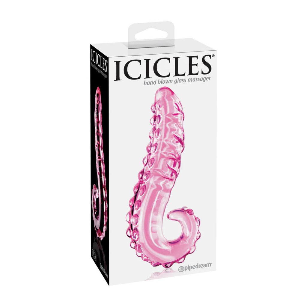 Plug anal de cristal jumbo Pipedram Icicles No 24 Pink - Pipedream | La Juguetería de Adultos
