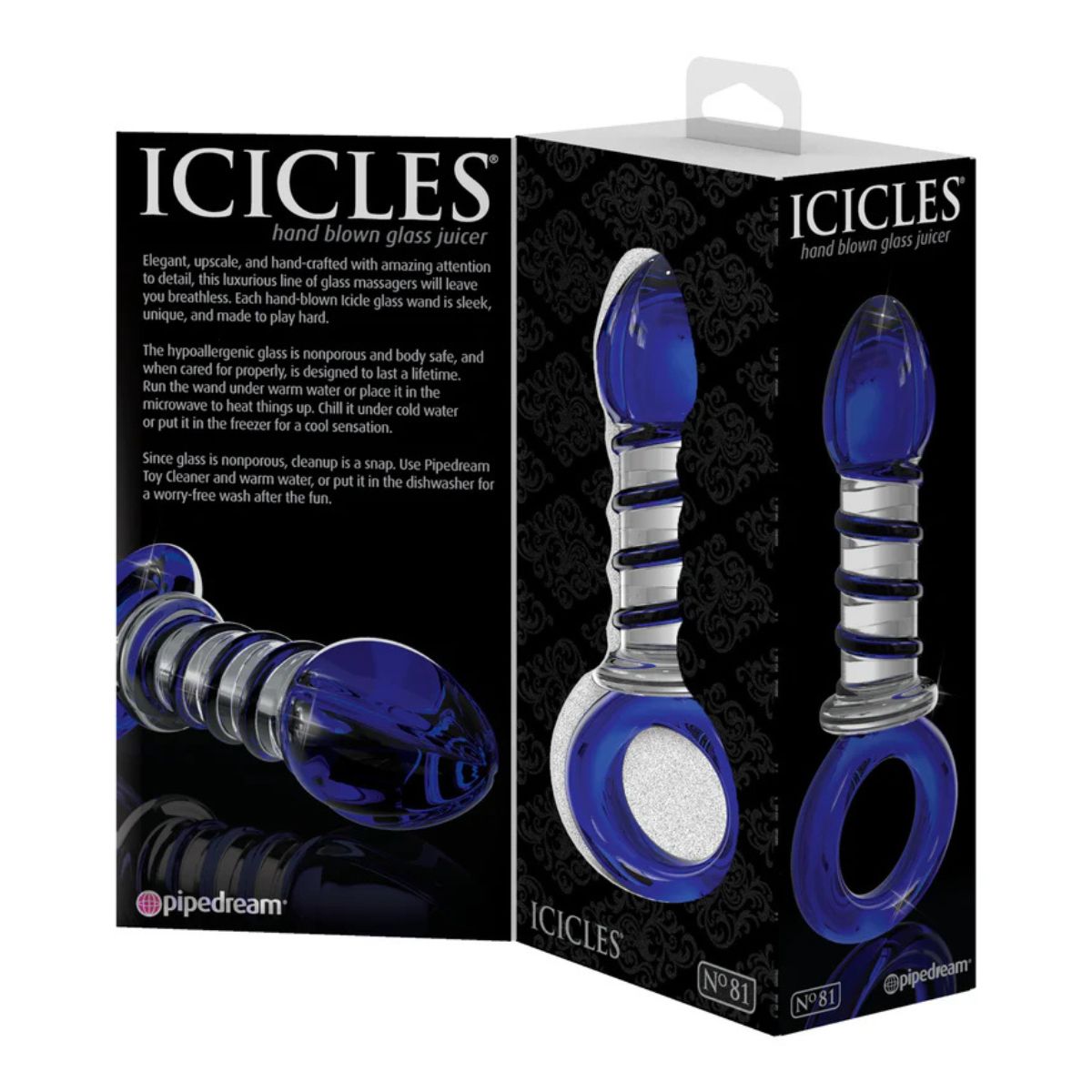 Plug anal de cristal Pipedram Icicles No 81 - Pipedream - Imagen 5 | La Juguetería de Adultos