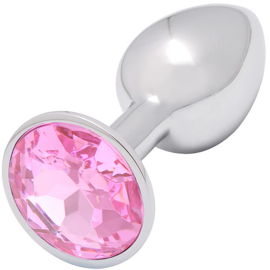 Plug anal metálico rosa