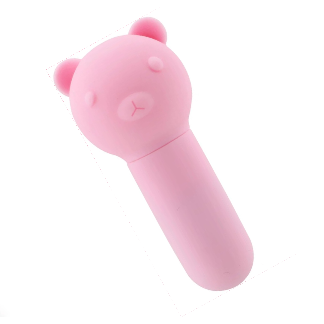 Bala vibradora y plug anal de osito rosa