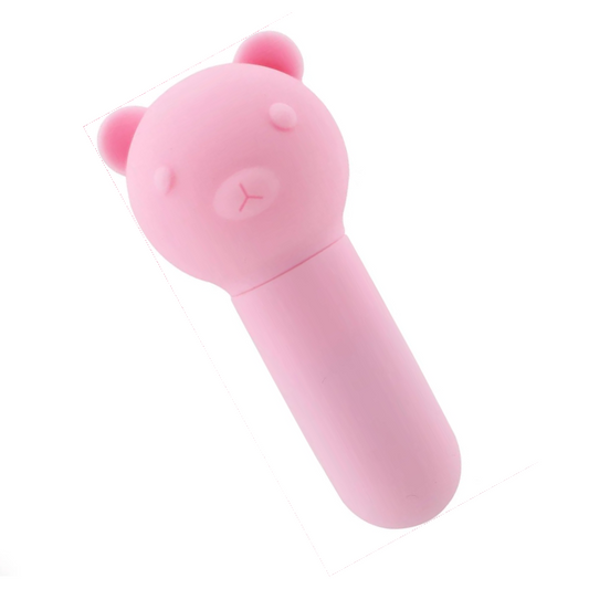 Bala vibradora y plug anal de osito rosa