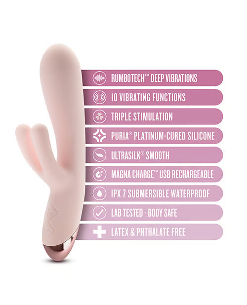 Elora Rabbit Vibrador Triple Estimulación by Blush - Blush - Imagen 5 | La Juguetería de Adultos