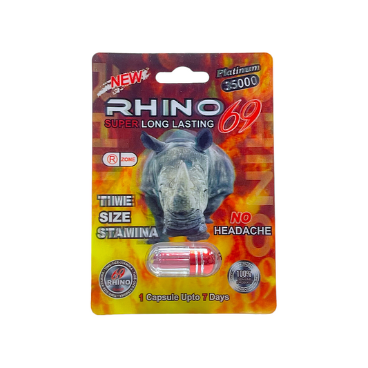 Comprar afrodisiacos y potenciadores sexuales - Rhino Platinum 69K 35000