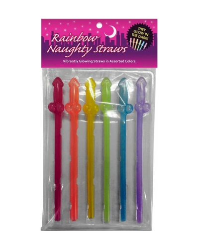 Set de popotes Rainbow Naughty Straws