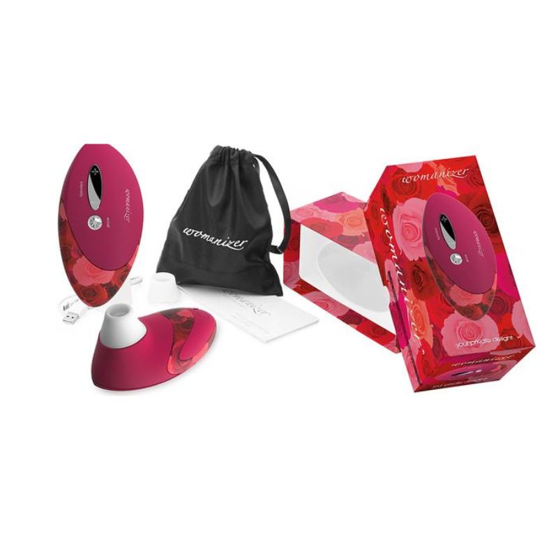 Womanizer Pro W500 Red Roses – Succionador Clitorial con Swarovski