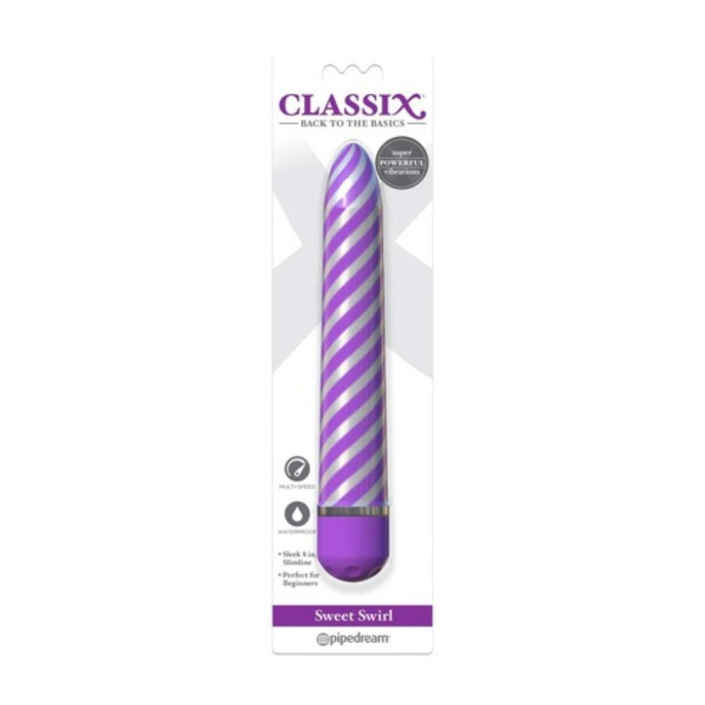 Vibrador Classix Sweet Swirl Purple - Pipedream | La Juguetería de Adultos