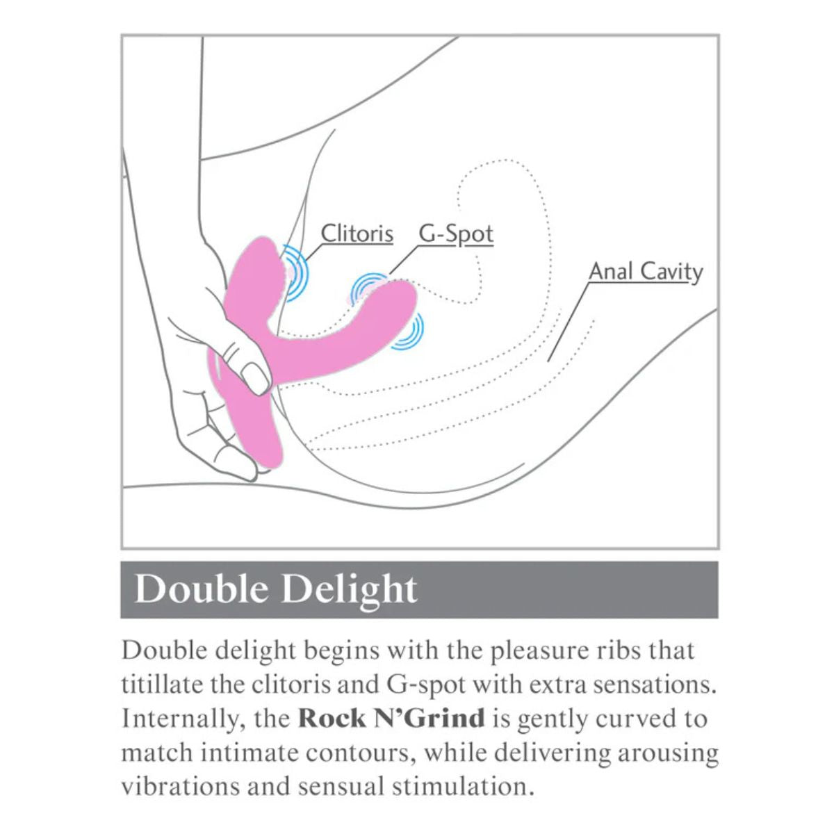 Vibrador multiorgásmico 3Some Rock N' Grind - Pipedream - Imagen 6 | La Juguetería de Adultos