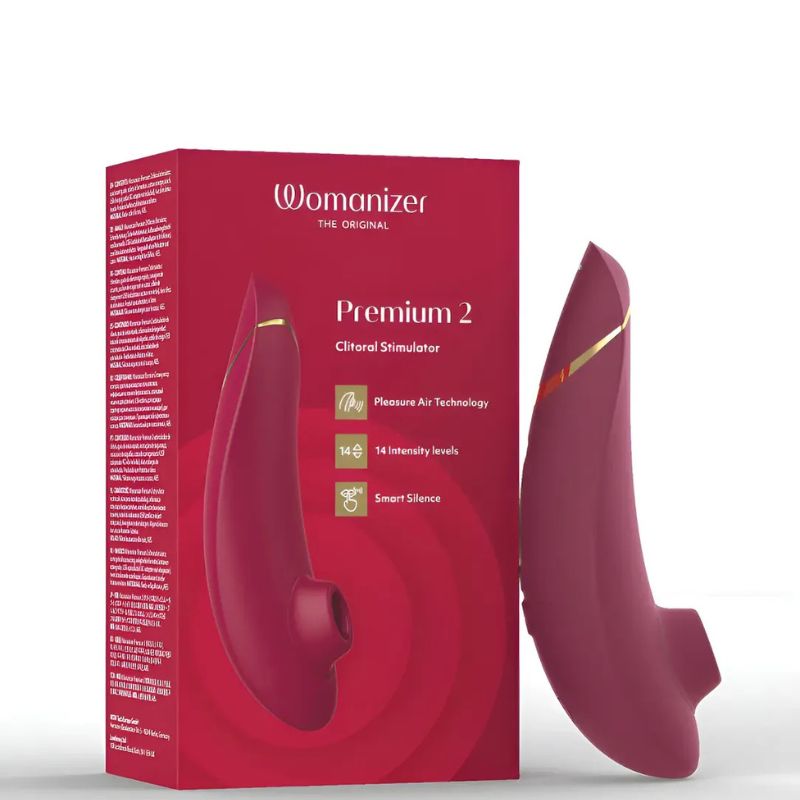 Womanizer Premium 2 Red/Gold – Succionador Clitorial con Pleasure Air