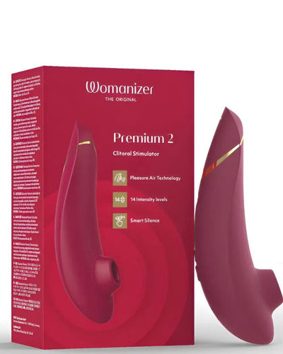 Womanizer Premium 2 Red/Gold – Succionador Clitorial con Pleasure Air