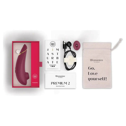 Womanizer Premium 2 Red/Gold – Succionador Clitorial con Pleasure Air